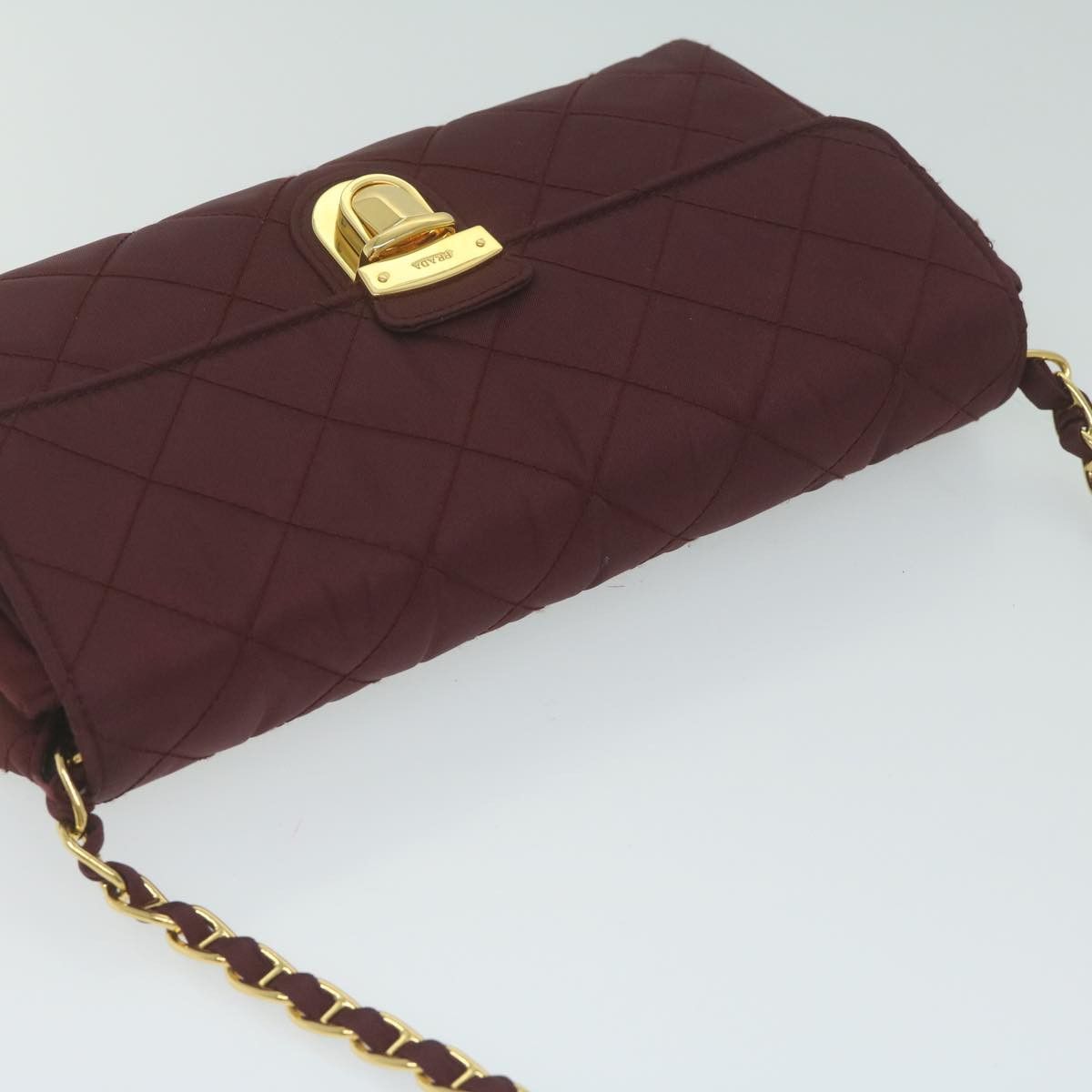 Prada Tessuto Red Synthetic Shoulder Bag (Pre-Owned) Size ONE SIZE - 3 Thumbnail