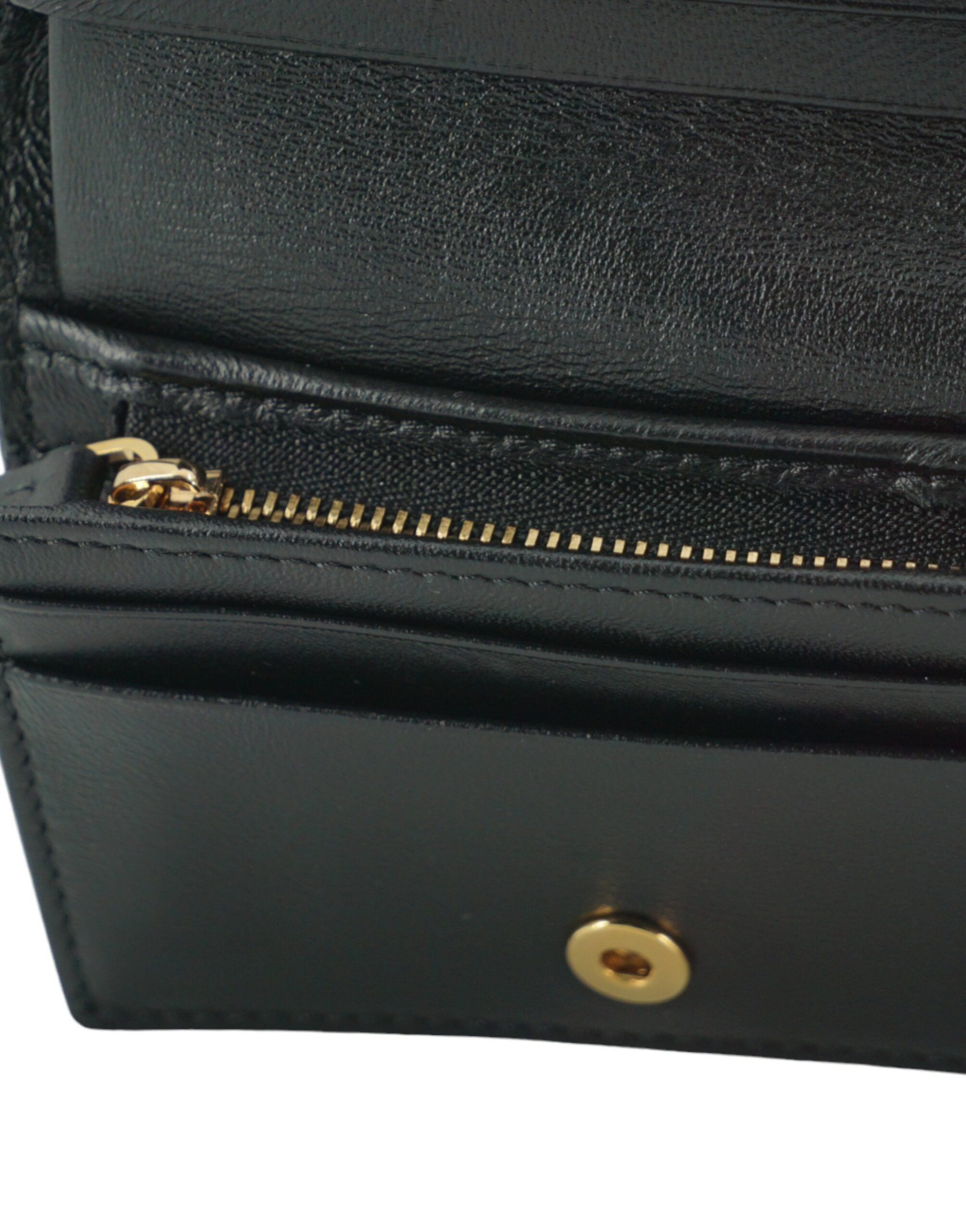 Versace Elegant Compact Leather Wallet in Women's Brown Size ONE SIZE - 6 Thumbnail