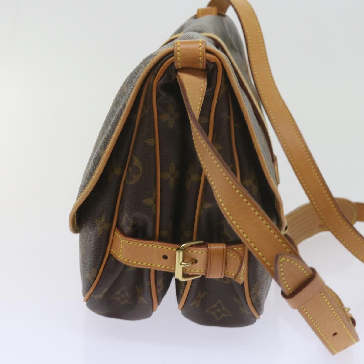 Louis Vuitton Saumur 30 Brown Canvas Shoulder Bag (Pre-Owned) Size ONE SIZE - 11 Thumbnail