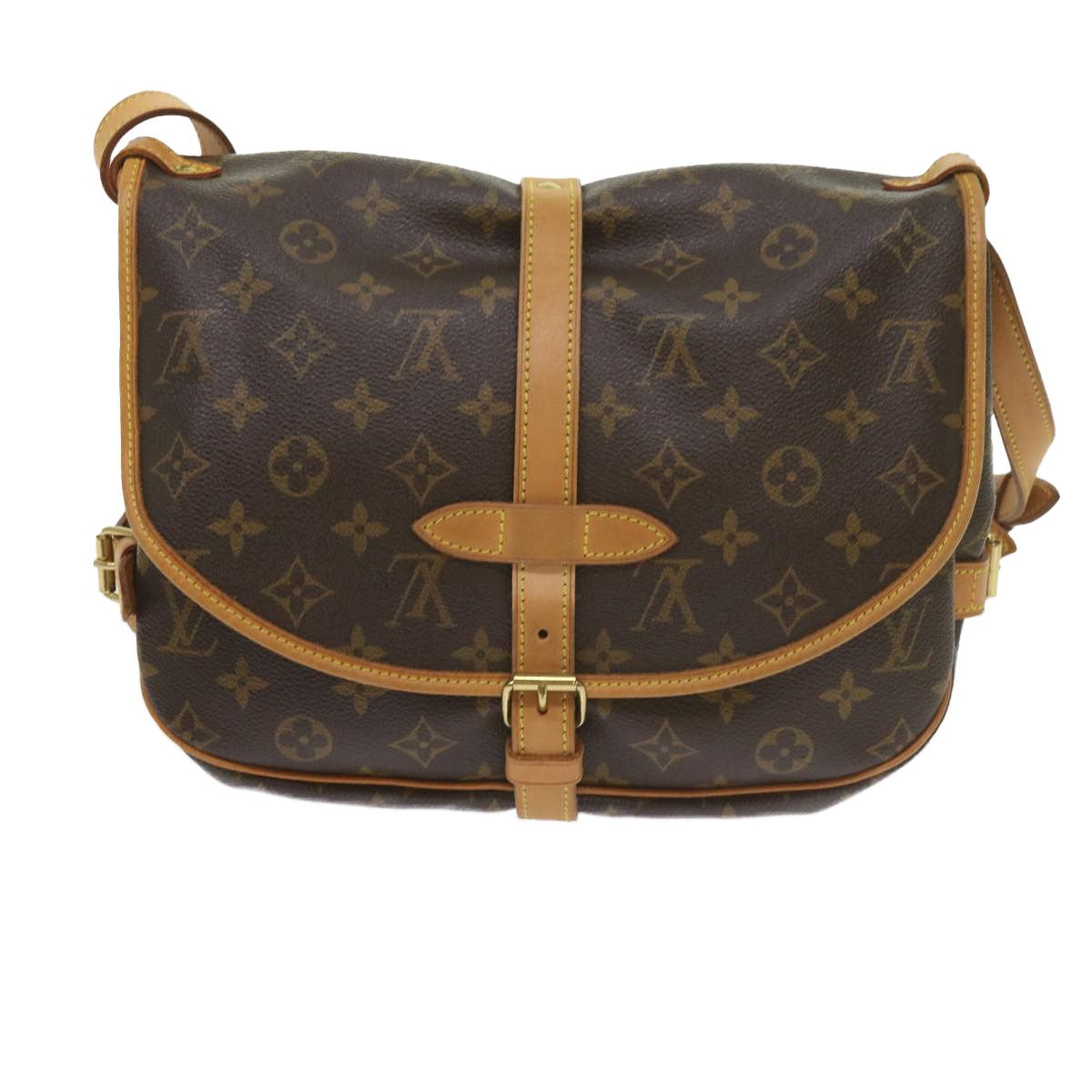Louis Vuitton Saumur 30 Brown Canvas Shoulder Bag (Pre-Owned) Size ONE SIZE - 10 Thumbnail