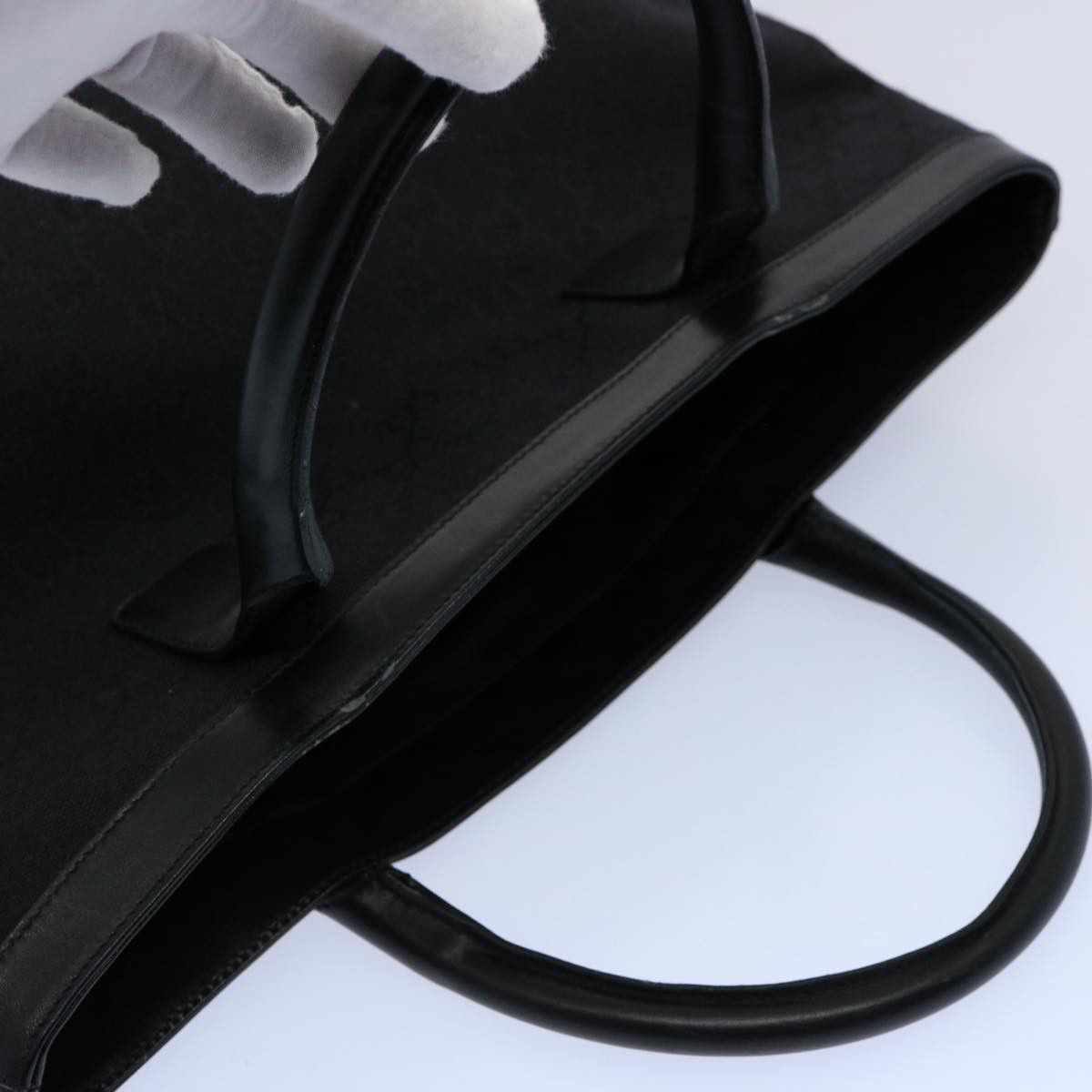 Gucci Black Canvas Handbag (Pre-Owned) Size ONE SIZE - 10 Thumbnail
