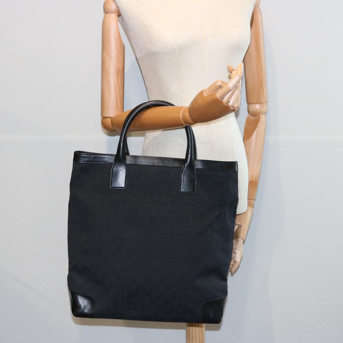 Gucci Black Canvas Handbag (Pre-Owned) Size ONE SIZE - 7 Thumbnail