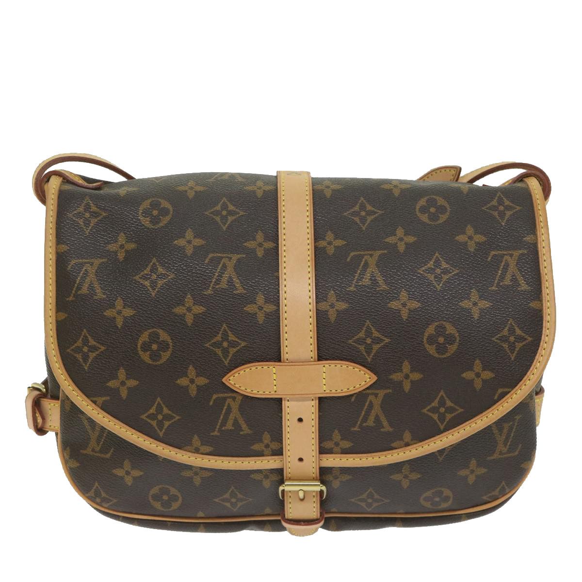 Louis Vuitton Saumur Brown Canvas Shoulder Bag (Pre-Owned) Size ONE SIZE - 2 Thumbnail