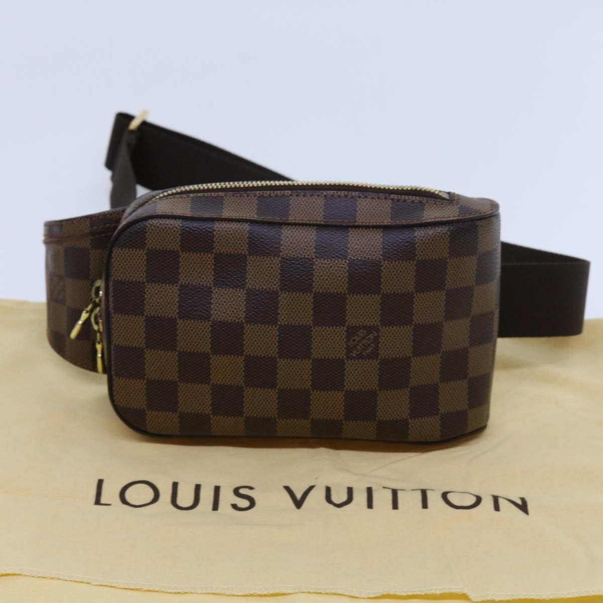 Louis Vuitton Geronimo Brown Canvas Shoulder Bag (Pre-Owned) Size ONE SIZE - 9 Thumbnail