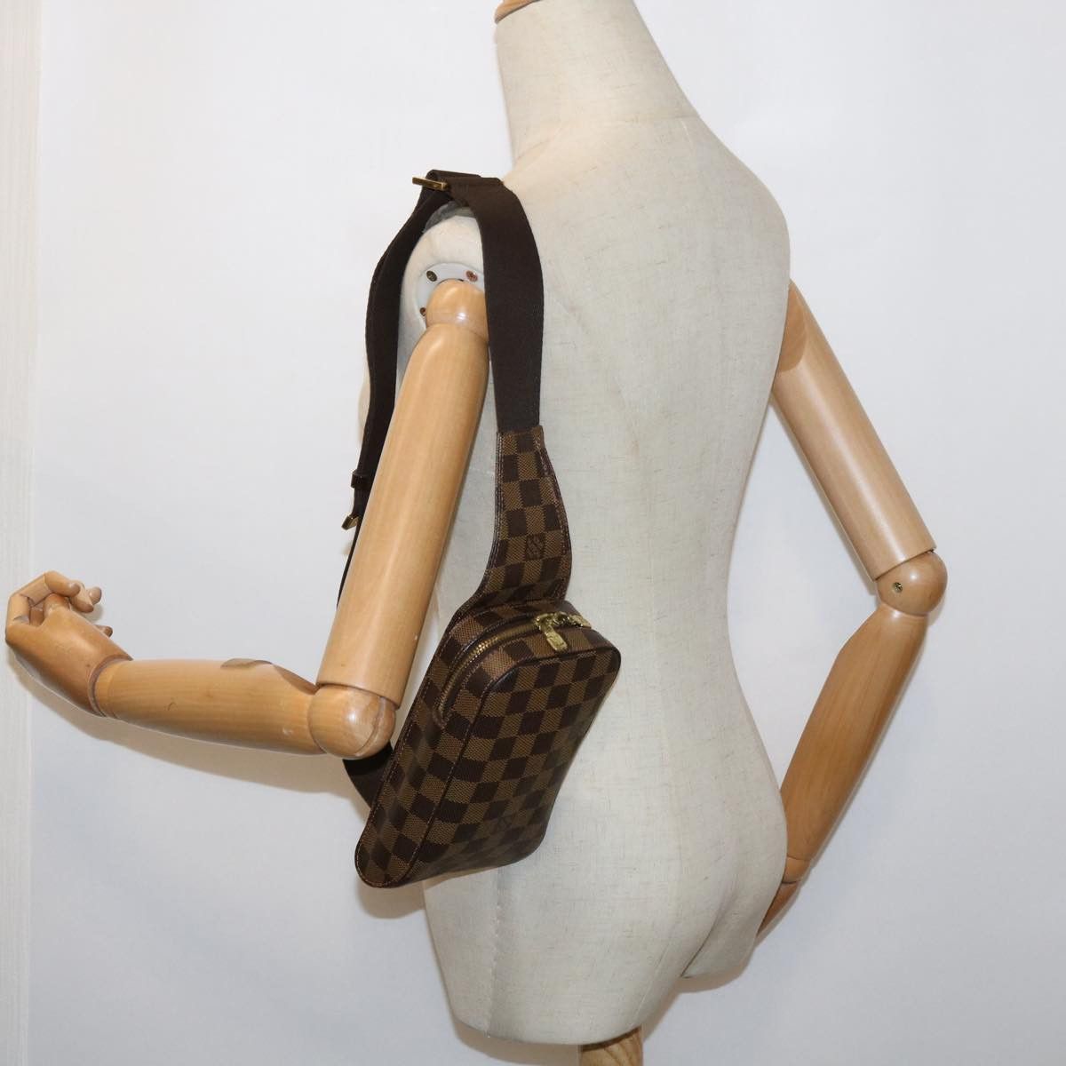 Louis Vuitton Geronimo Brown Canvas Shoulder Bag (Pre-Owned) Size ONE SIZE - 7 Thumbnail