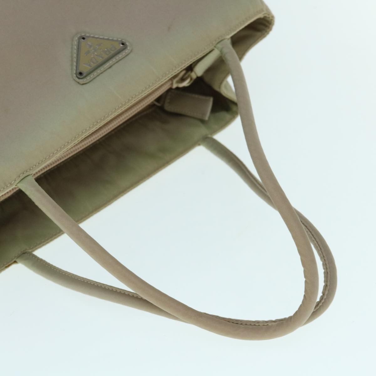 Prada Tessuto Beige Synthetic Handbag (Pre-Owned) Size ONE SIZE - 4 Thumbnail