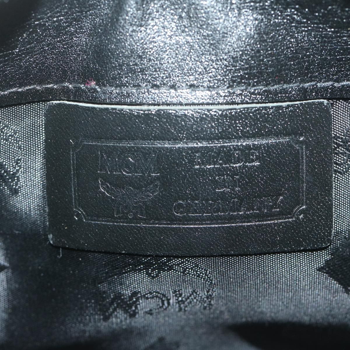 MCM Visetos Black Canvas Handbag (Pre-Owned) Size ONE SIZE - 7 Thumbnail