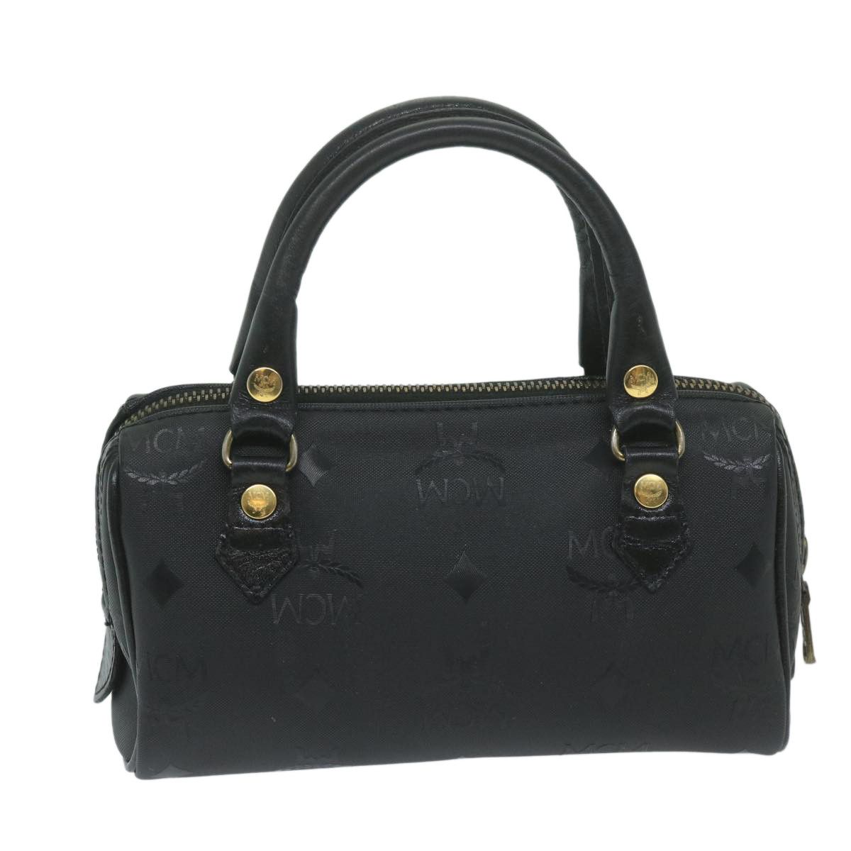 MCM Visetos Black Canvas Handbag (Pre-Owned) Size ONE SIZE - 2 Thumbnail