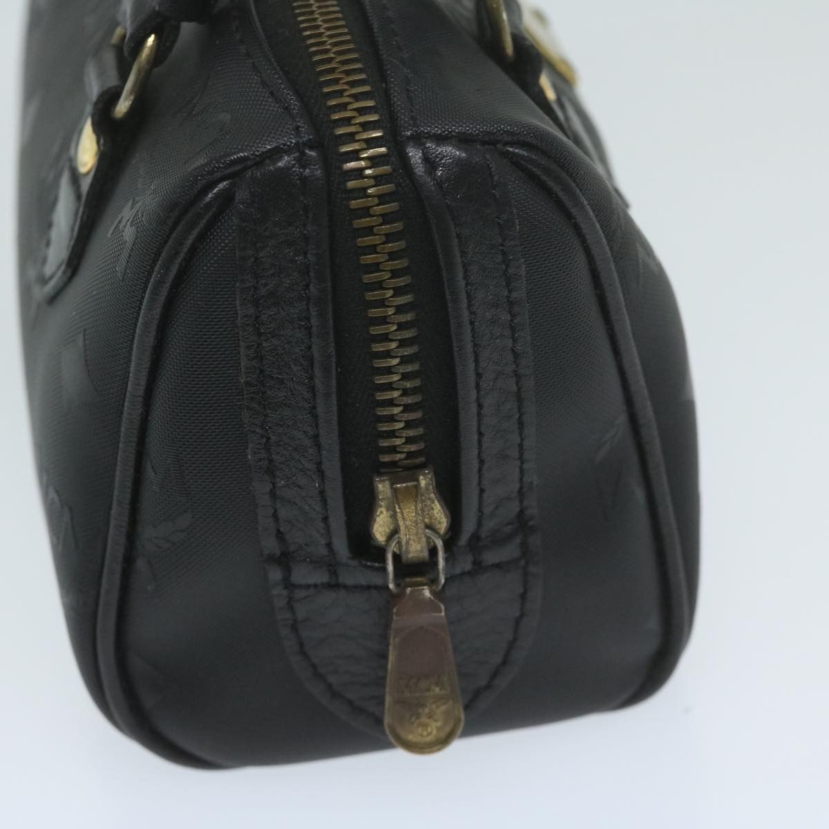 MCM Visetos Black Canvas Handbag (Pre-Owned) Size ONE SIZE - 9 Thumbnail