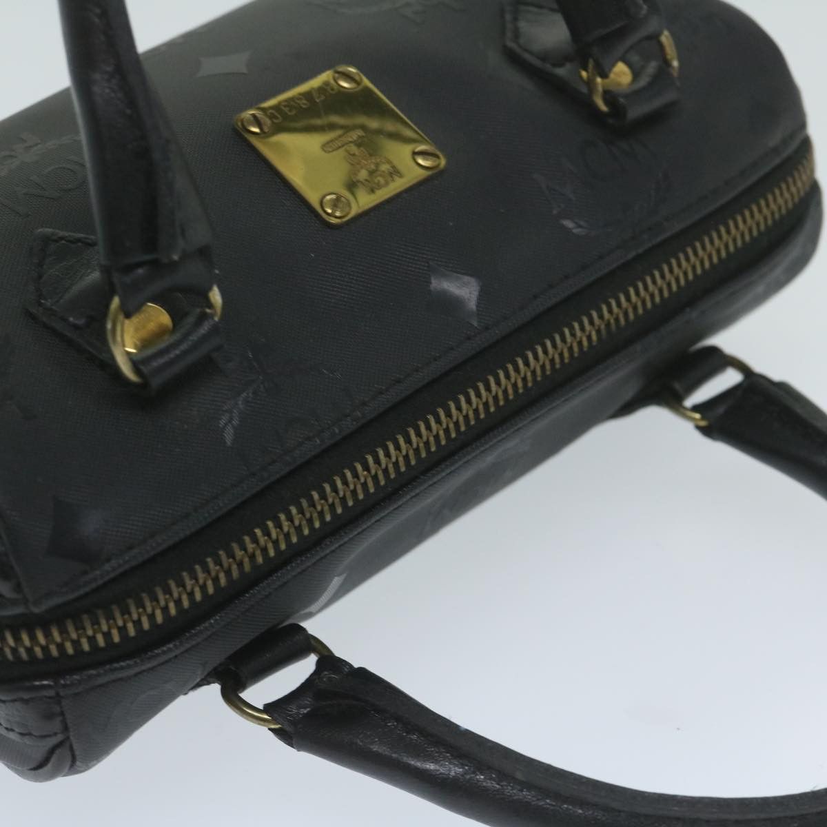 MCM Visetos Black Canvas Handbag (Pre-Owned) Size ONE SIZE - 4 Thumbnail