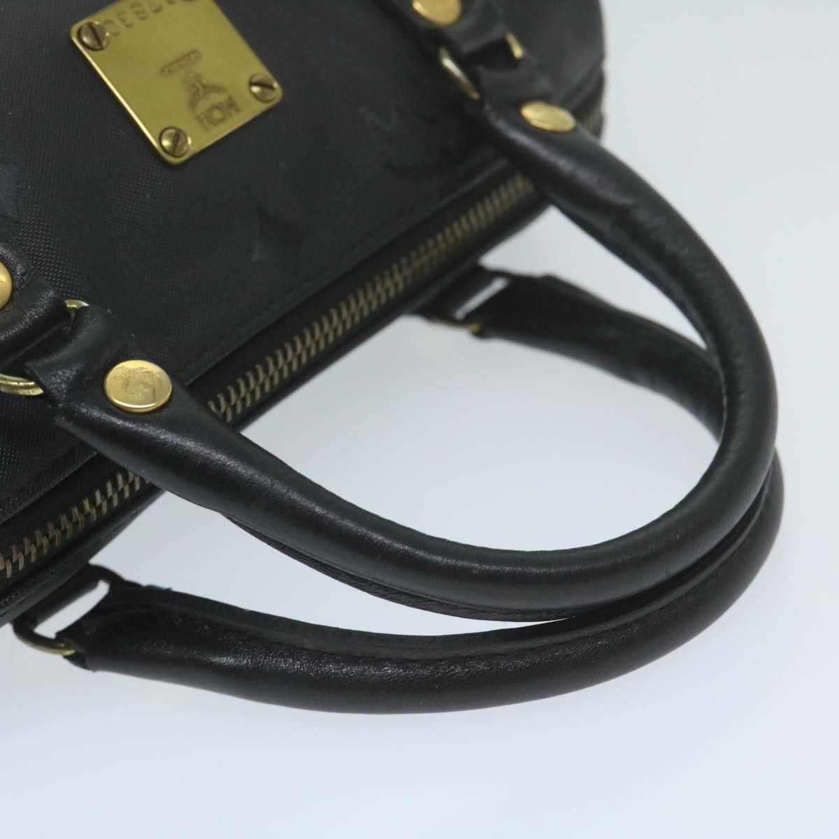 MCM Visetos Black Canvas Handbag (Pre-Owned) Size ONE SIZE - 10 Thumbnail