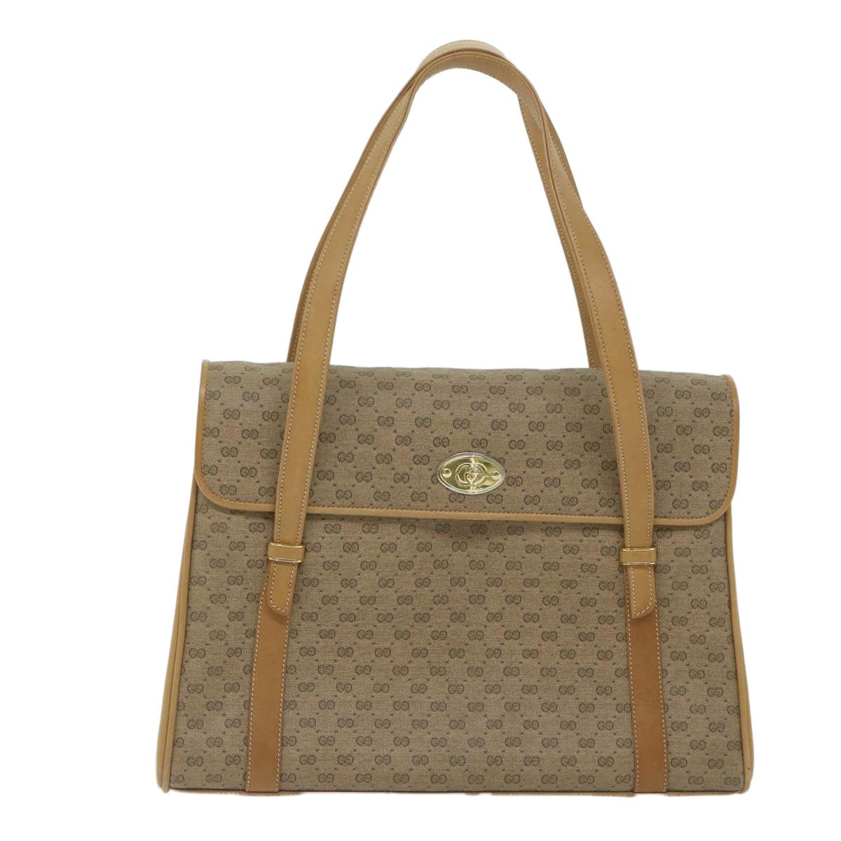 Gucci Gg Canvas Beige Canvas Handbag (Pre-Owned) Size ONE SIZE - 3 Thumbnail