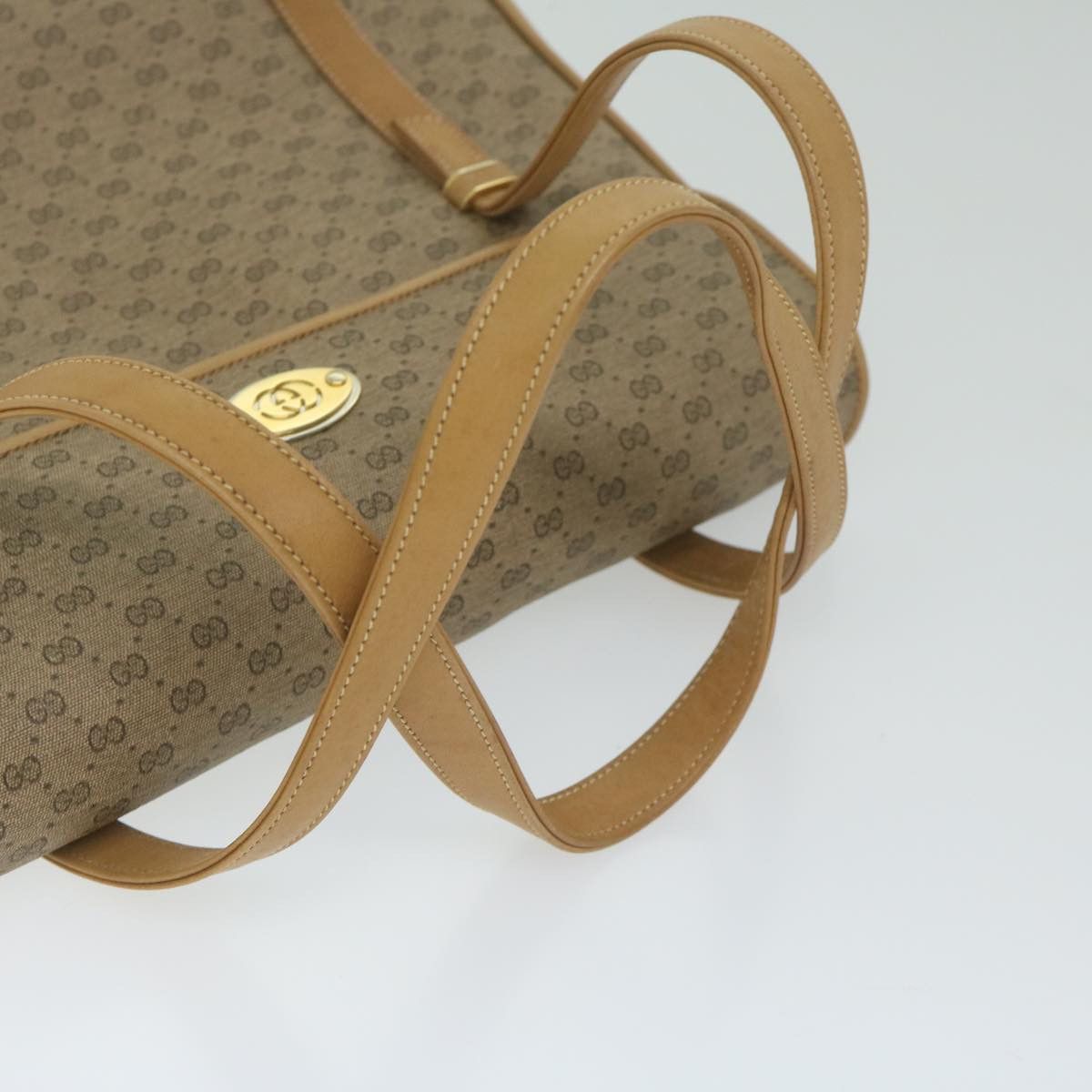 Gucci Gg Canvas Beige Canvas Handbag (Pre-Owned) Size ONE SIZE - 9 Thumbnail
