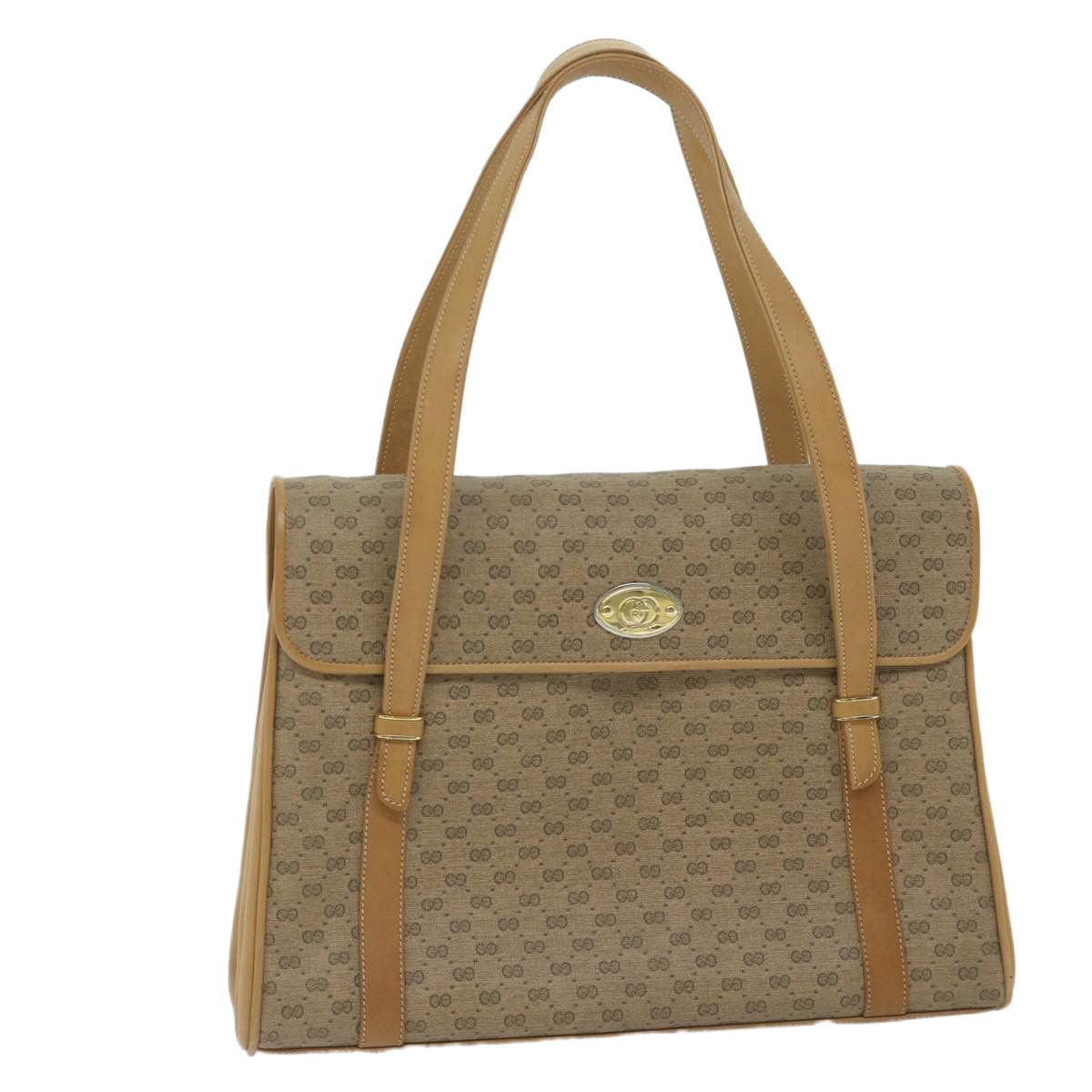 Gucci Gg Canvas Beige Canvas Handbag (Pre-Owned) Size ONE SIZE - 2 Thumbnail