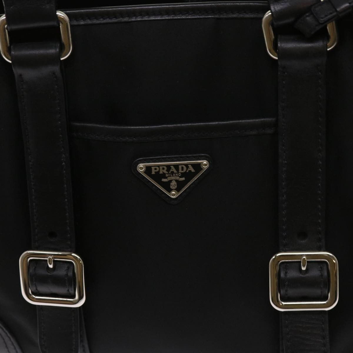 Prada Black Synthetic Tote Bag (Pre-Owned) Size ONE SIZE - 9 Thumbnail