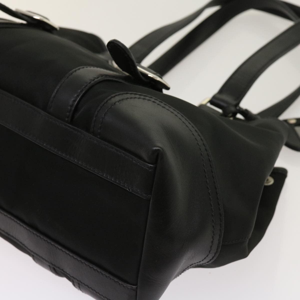 Prada Black Synthetic Tote Bag (Pre-Owned) Size ONE SIZE - 10 Thumbnail
