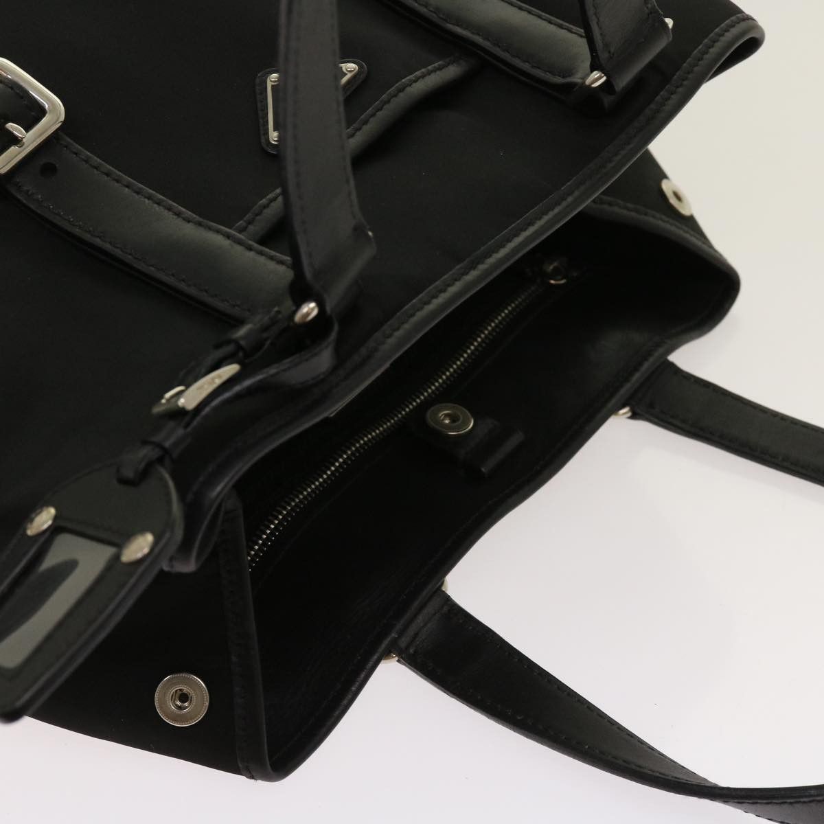 Prada Black Synthetic Tote Bag (Pre-Owned) Size ONE SIZE - 13 Thumbnail