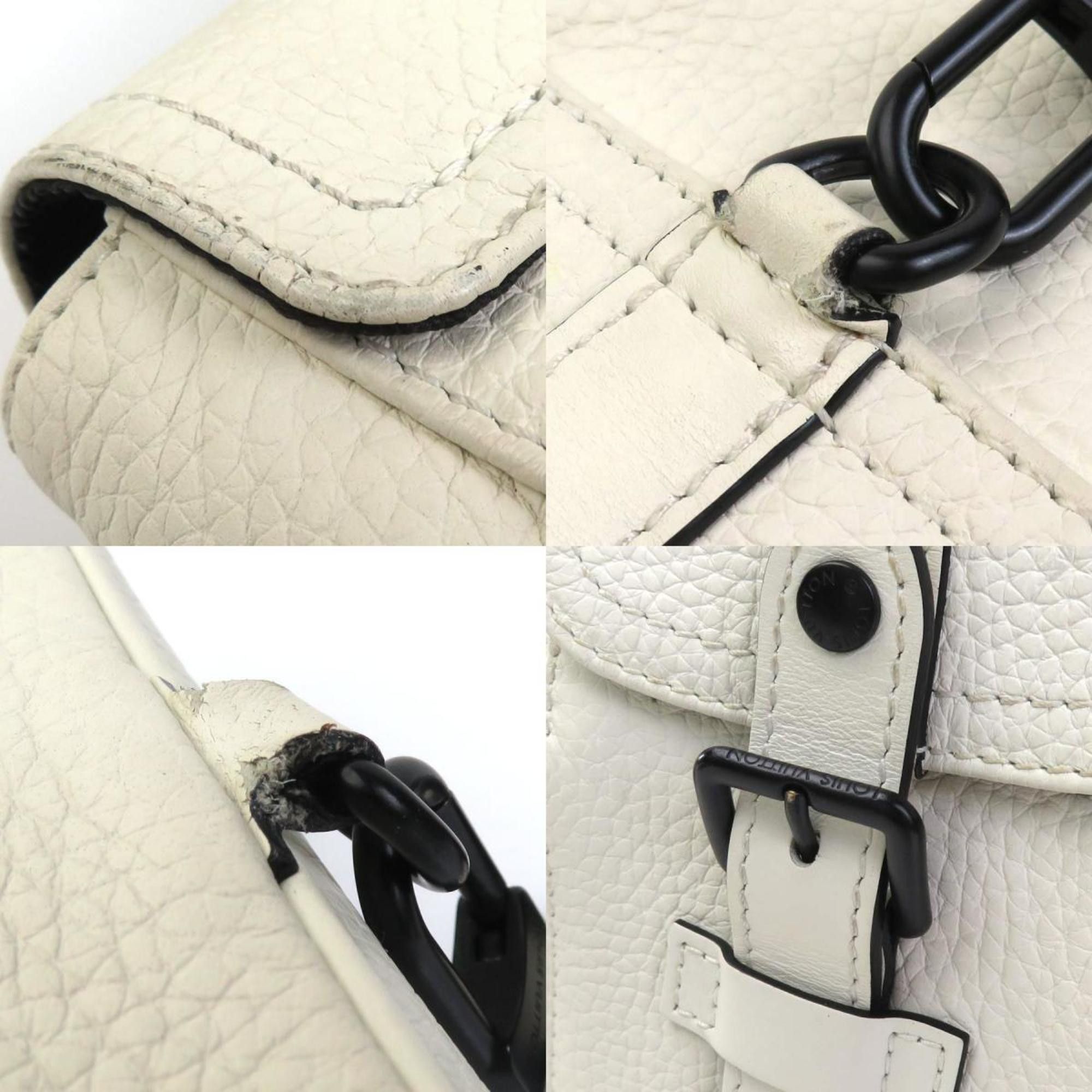 Louis Vuitton Louis Vuitton Christopher XS Body Bag Leather Off-White Black Men's M58493 e59018a Size ONE SIZE - 4 Thumbnail