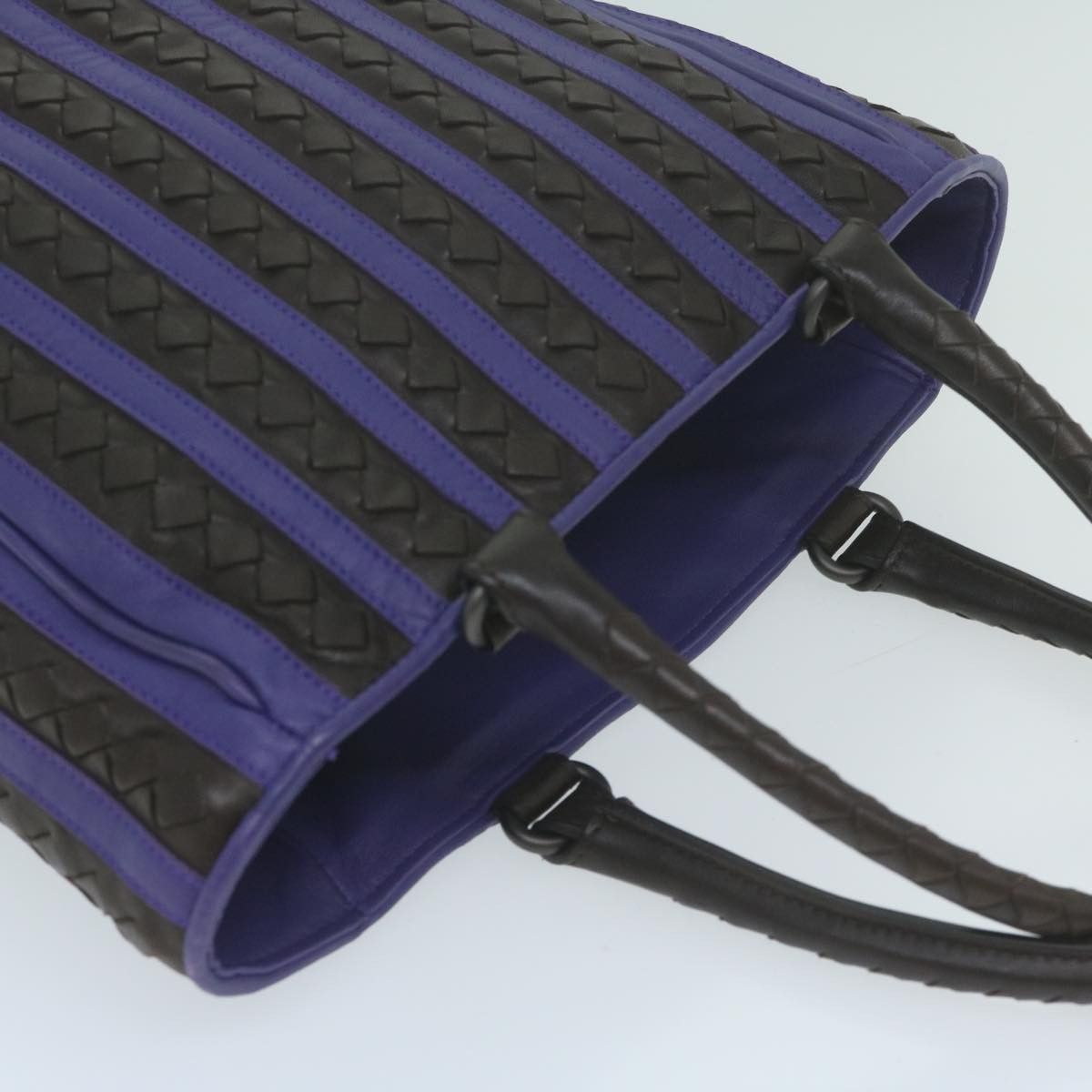 Bottega Veneta Purple Leather Tote Bag (Pre-Owned) Size ONE SIZE - 10 Thumbnail