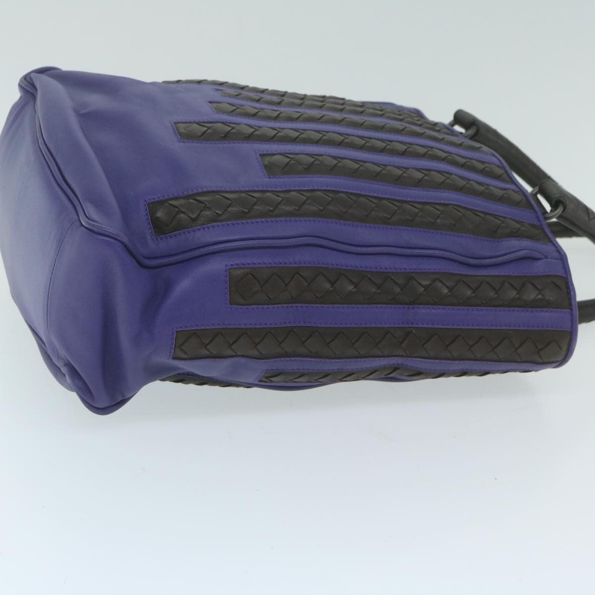 Bottega Veneta Purple Leather Tote Bag (Pre-Owned) Size ONE SIZE - 8 Thumbnail