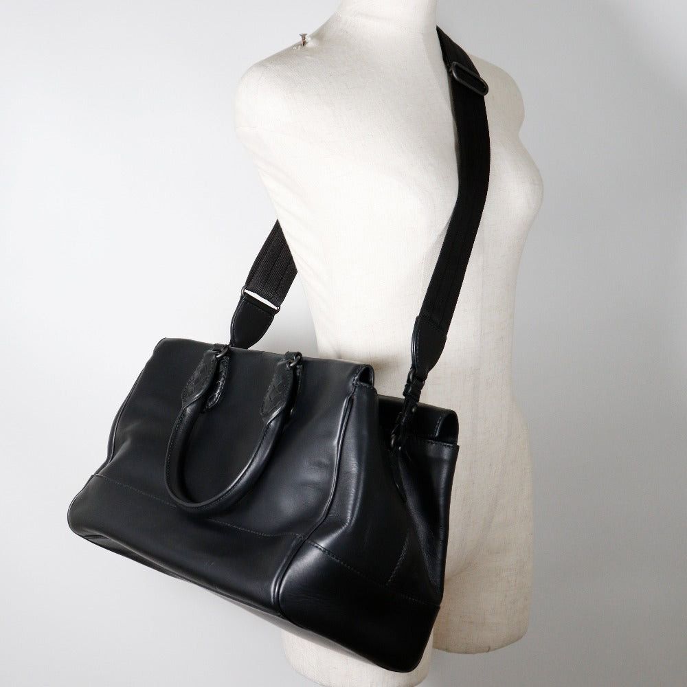 Bottega Veneta Black Calfskin Handbag (Pre-Owned) Size ONE SIZE - 4 Thumbnail