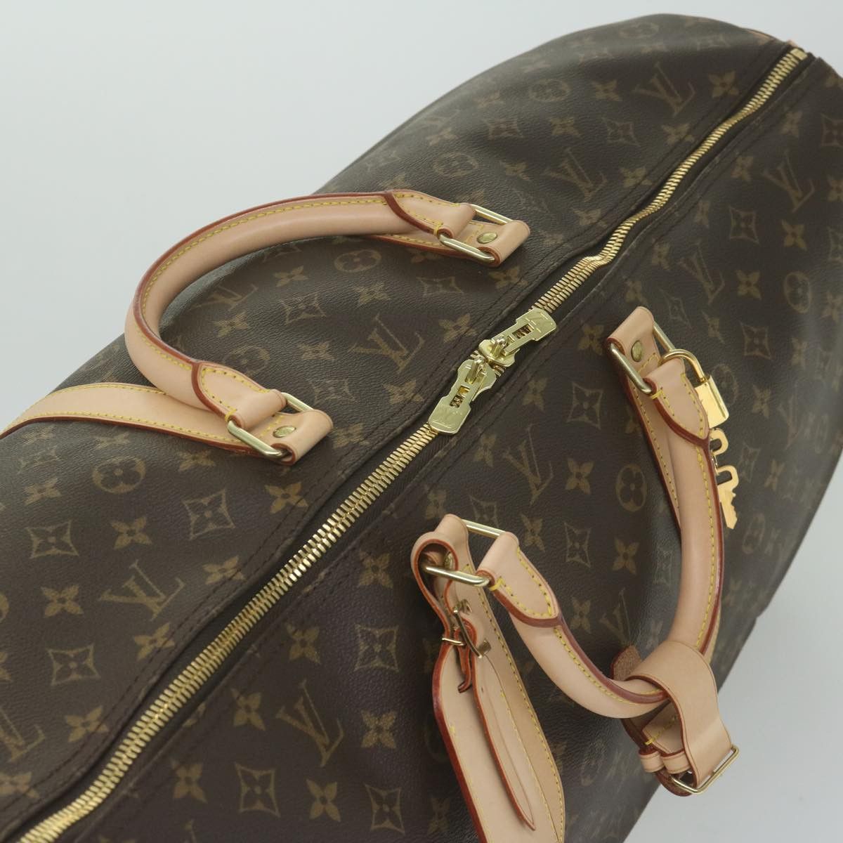 Louis Vuitton Keepall Bandoulière 60 Brown Canvas Shoulder Bag Size ONE SIZE - 4 Thumbnail
