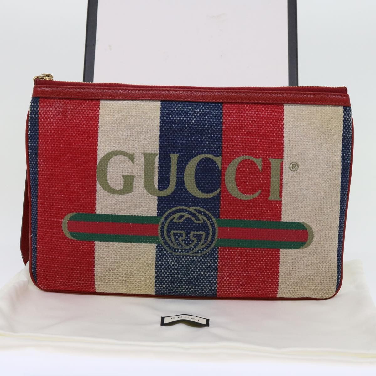 Gucci Multicolour Canvas Clutch Bag (Pre-Owned) Size ONE SIZE - 7 Thumbnail