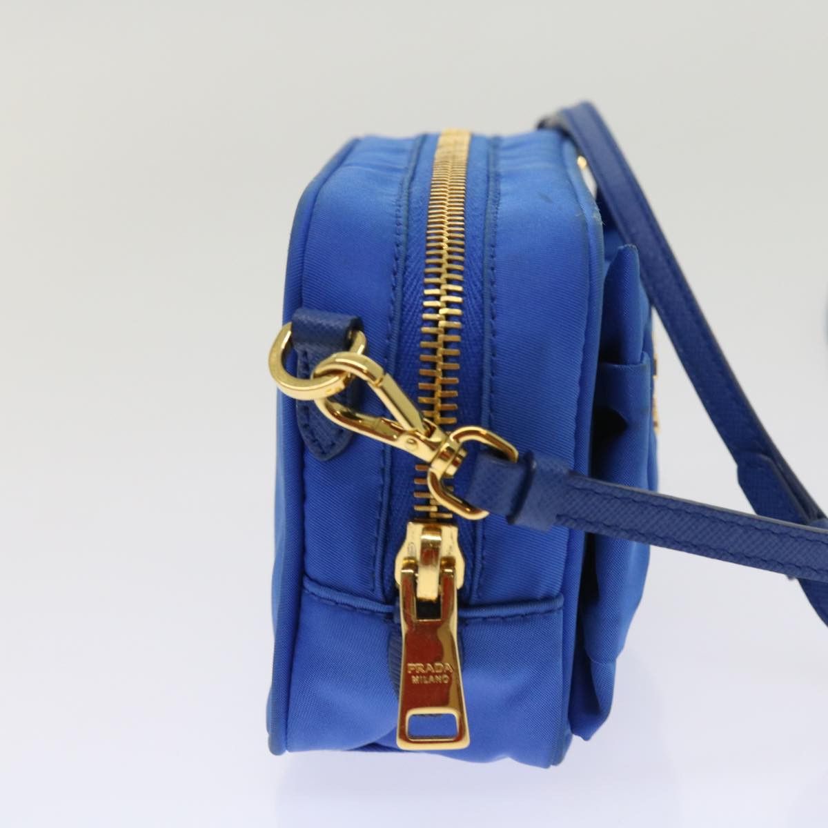 Prada Tessuto Blue Synthetic Shoulder Bag (Pre-Owned) Size ONE SIZE - 13 Thumbnail