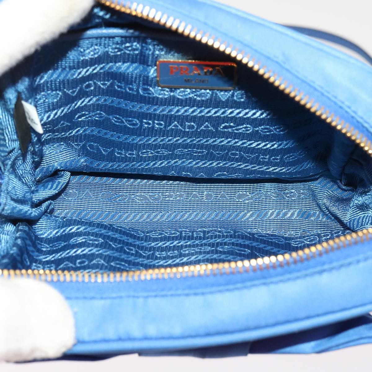 Prada Tessuto Blue Synthetic Shoulder Bag (Pre-Owned) Size ONE SIZE - 6 Thumbnail