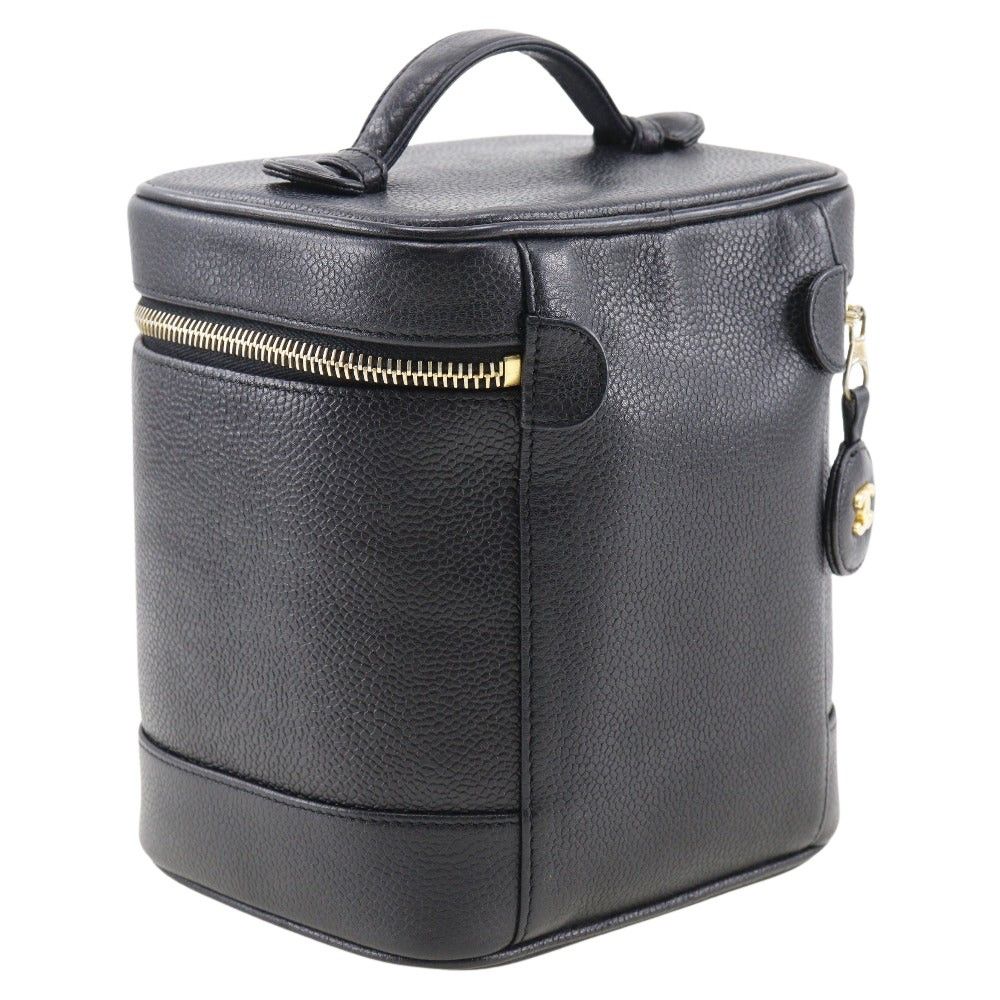 Chanel Vanity Black Leather Handbag (Pre-Owned) Size ONE SIZE - 2 Thumbnail