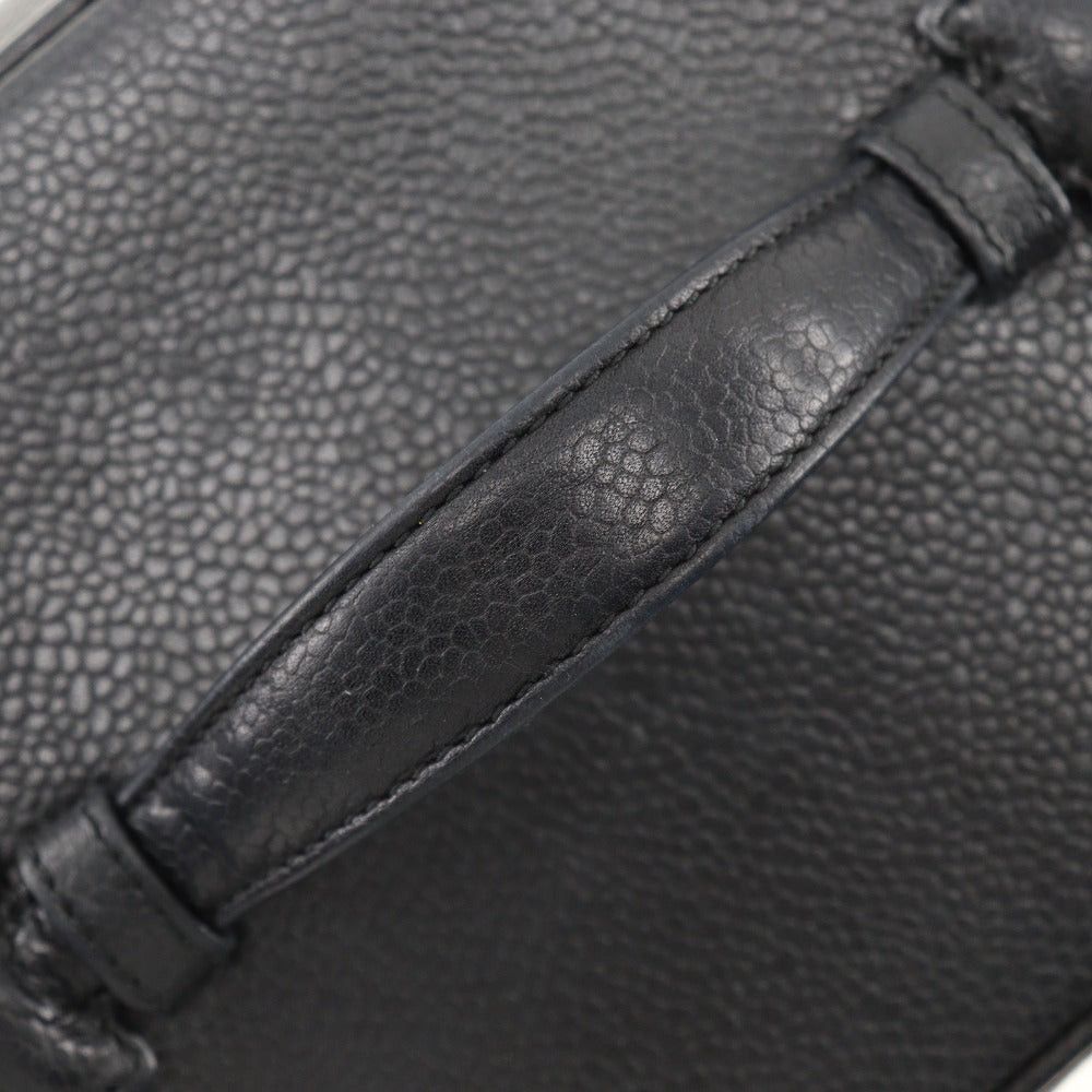 Chanel Vanity Black Leather Handbag (Pre-Owned) Size ONE SIZE - 8 Thumbnail