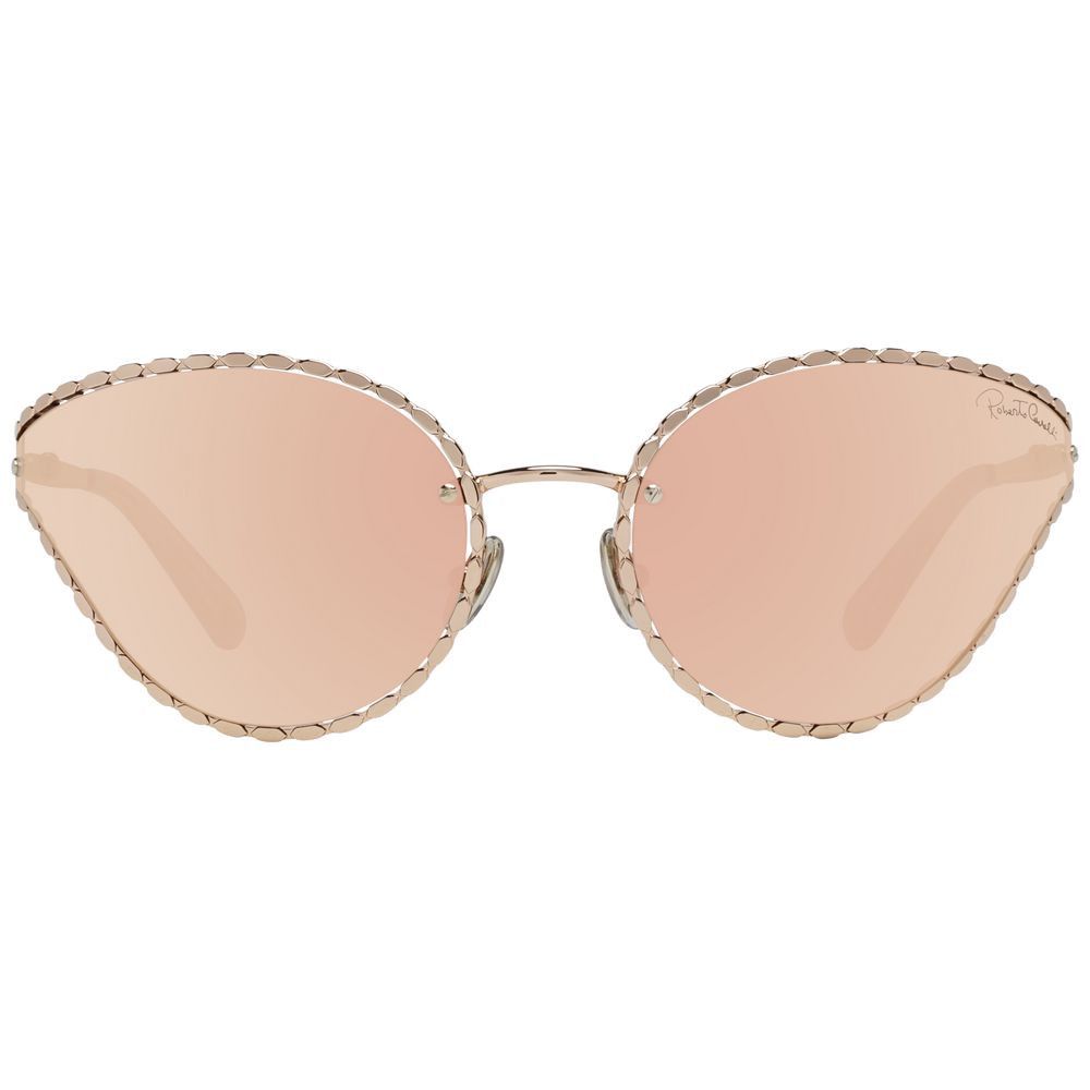Roberto Cavalli Rose Gold Oval Mirrored Women's Sunglasses Size ONE SIZE - 2 Thumbnail