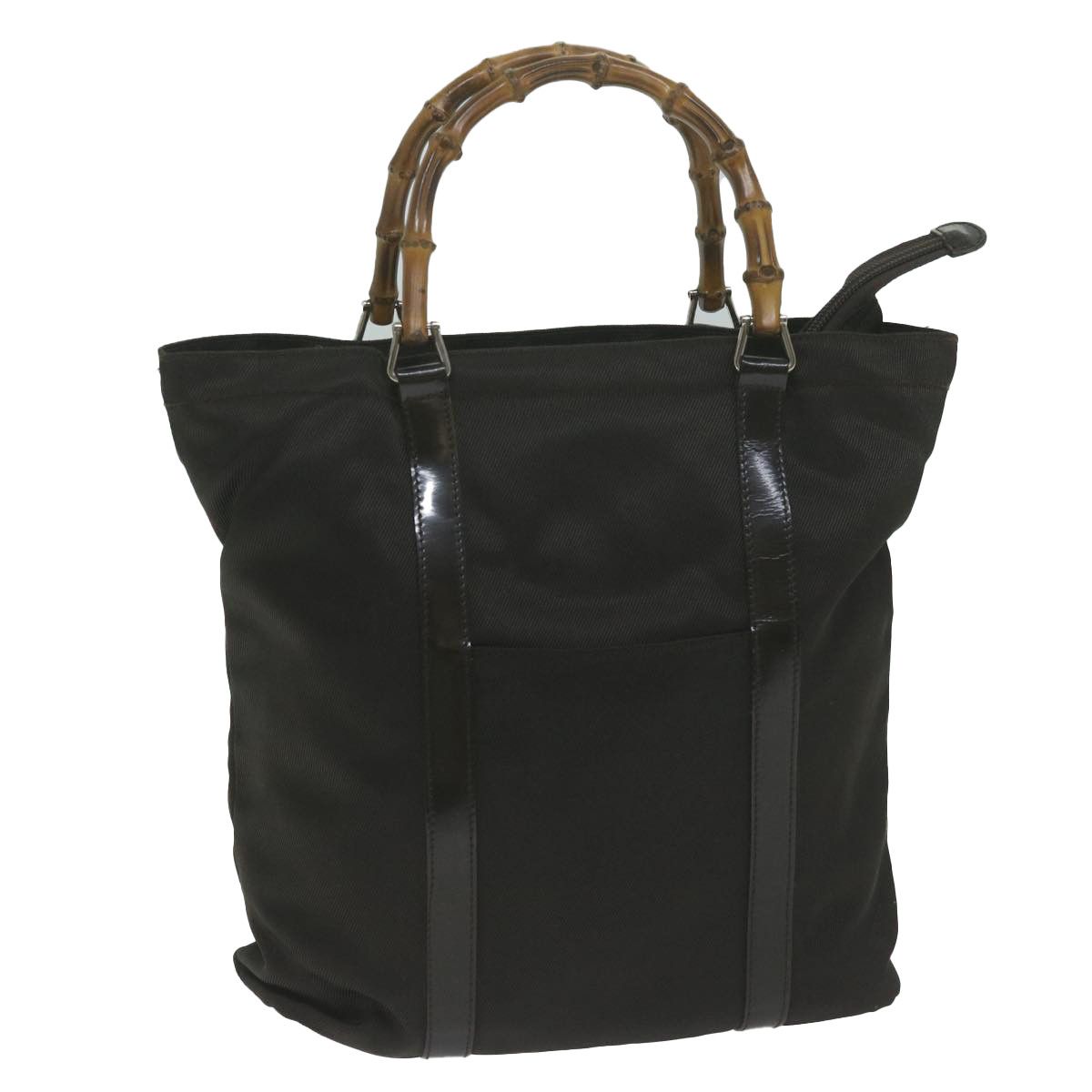 Gucci Bamboo Black Synthetic Tote Bag (Pre-Owned) Size ONE SIZE - 9 Thumbnail