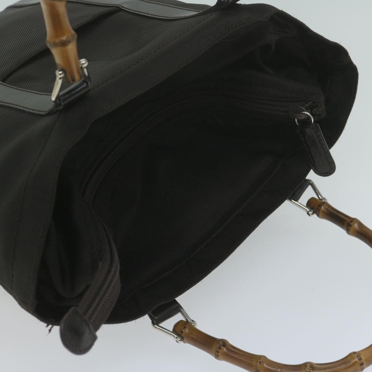 Gucci Bamboo Black Synthetic Tote Bag (Pre-Owned) Size ONE SIZE - 11 Thumbnail