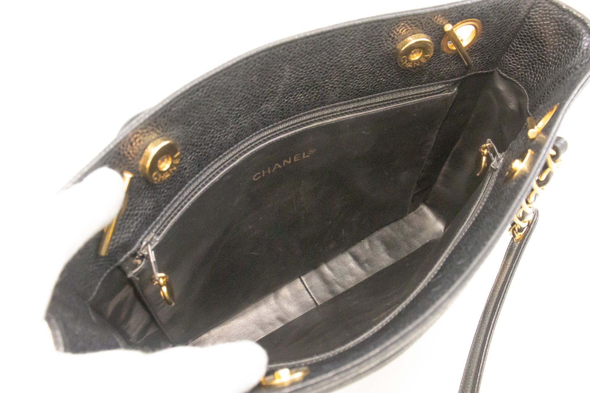 Chanel Triple Coco Black Leather Shoulder Bag (Pre-Owned) Size ONE SIZE - 5 Thumbnail