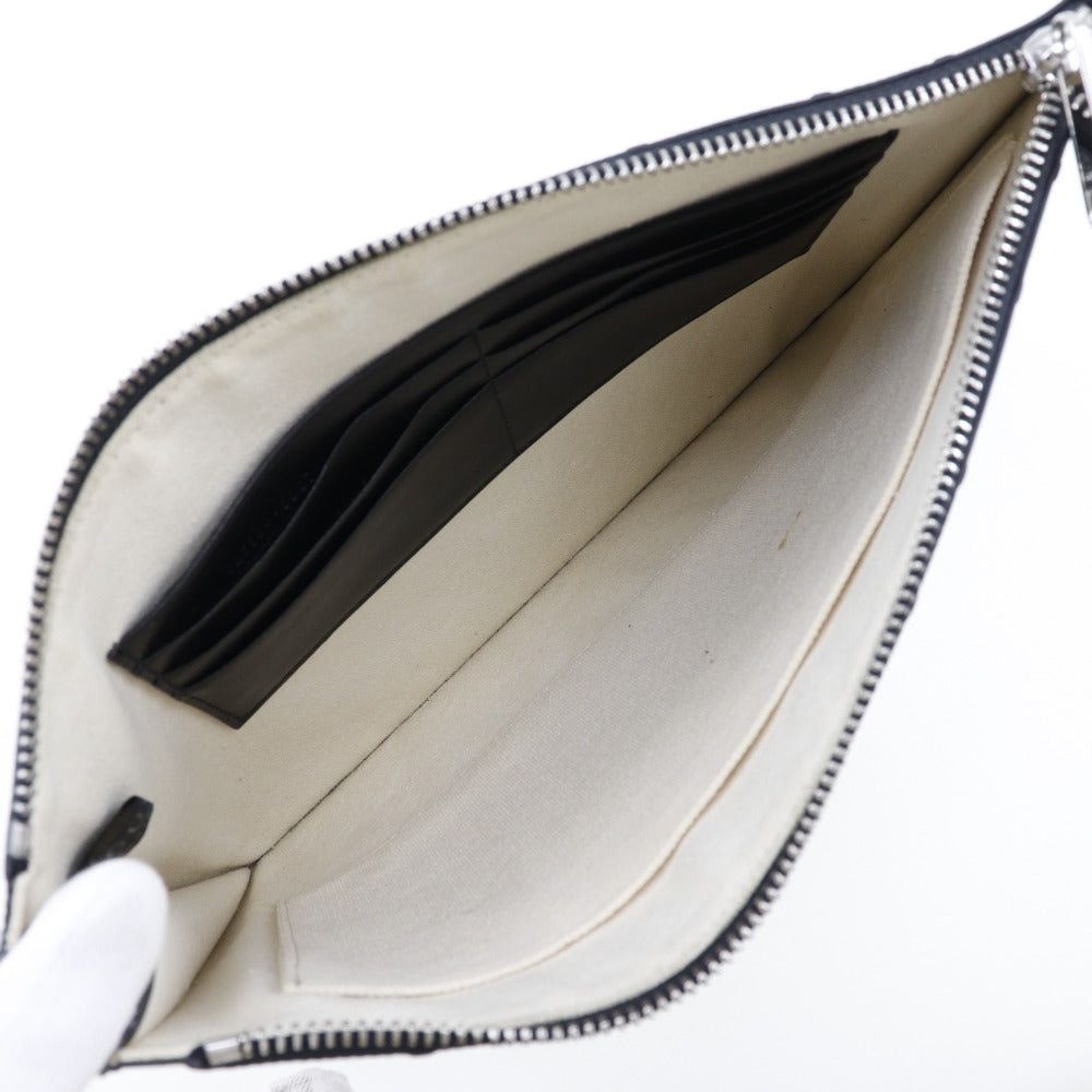 Gucci Gg Embossé Black Leather Clutch Bag (Pre-Owned) Size ONE SIZE - 3 Thumbnail