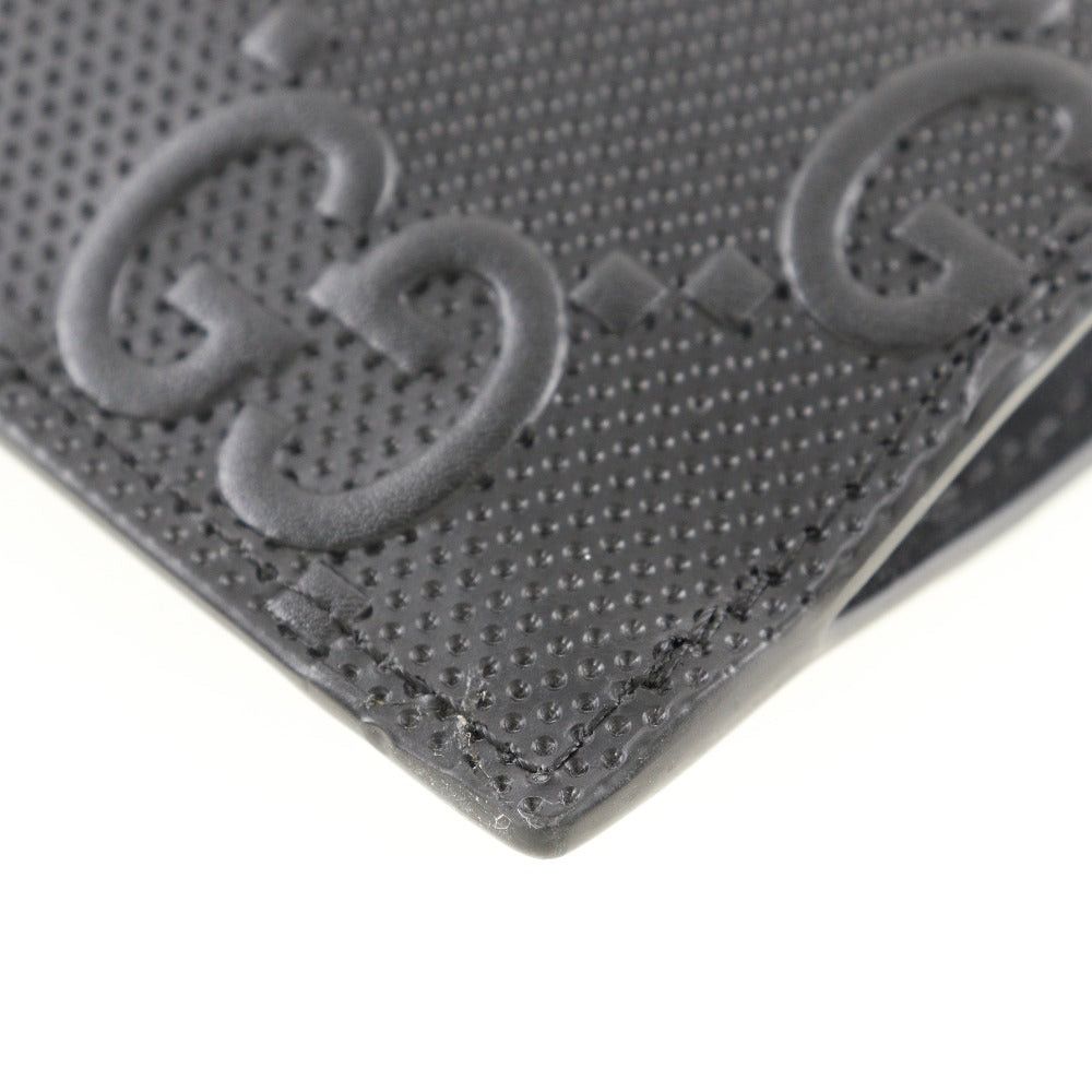 Gucci Gg Embossé Black Leather Clutch Bag (Pre-Owned) Size ONE SIZE - 5 Thumbnail