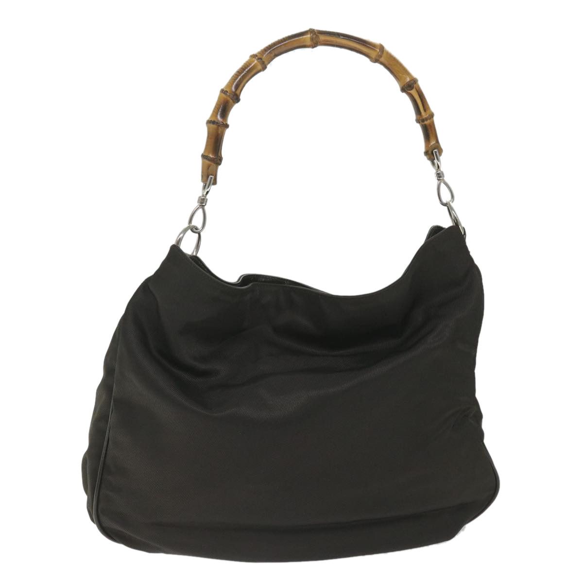 Gucci Bamboo Brown Canvas Shoulder Bag (Pre-Owned) Size ONE SIZE - 11 Thumbnail