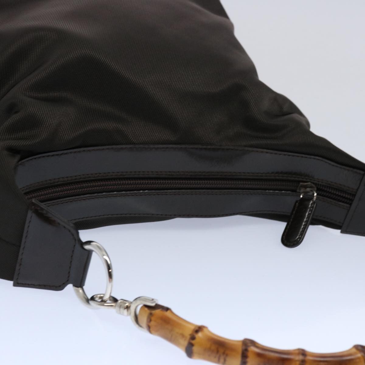 Gucci Bamboo Brown Synthetic Shoulder Bag (Pre-Owned) Size ONE SIZE - 4 Thumbnail