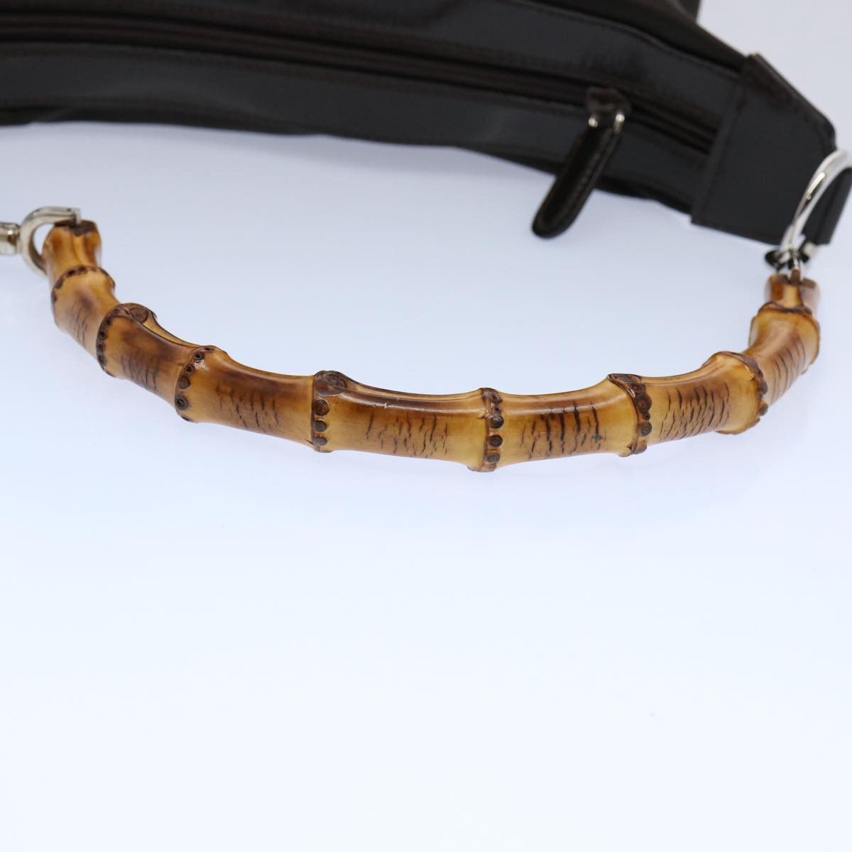 Gucci Bamboo Brown Synthetic Shoulder Bag (Pre-Owned) Size ONE SIZE - 12 Thumbnail