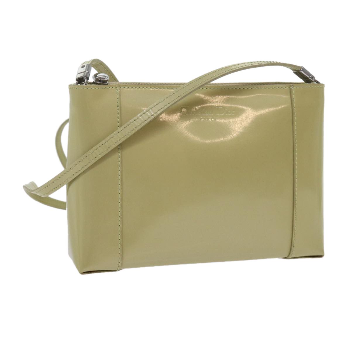 Dior Beige Patent Leather Shoulder Bag (Pre-Owned) Size ONE SIZE - 7 Thumbnail