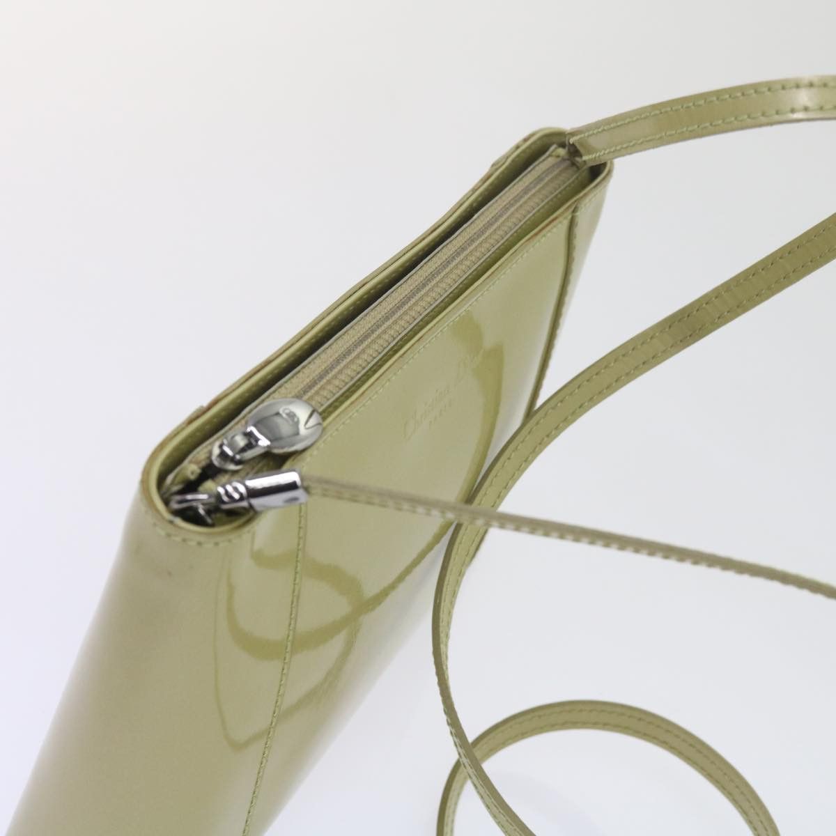 Dior Beige Patent Leather Shoulder Bag (Pre-Owned) Size ONE SIZE - 4 Thumbnail