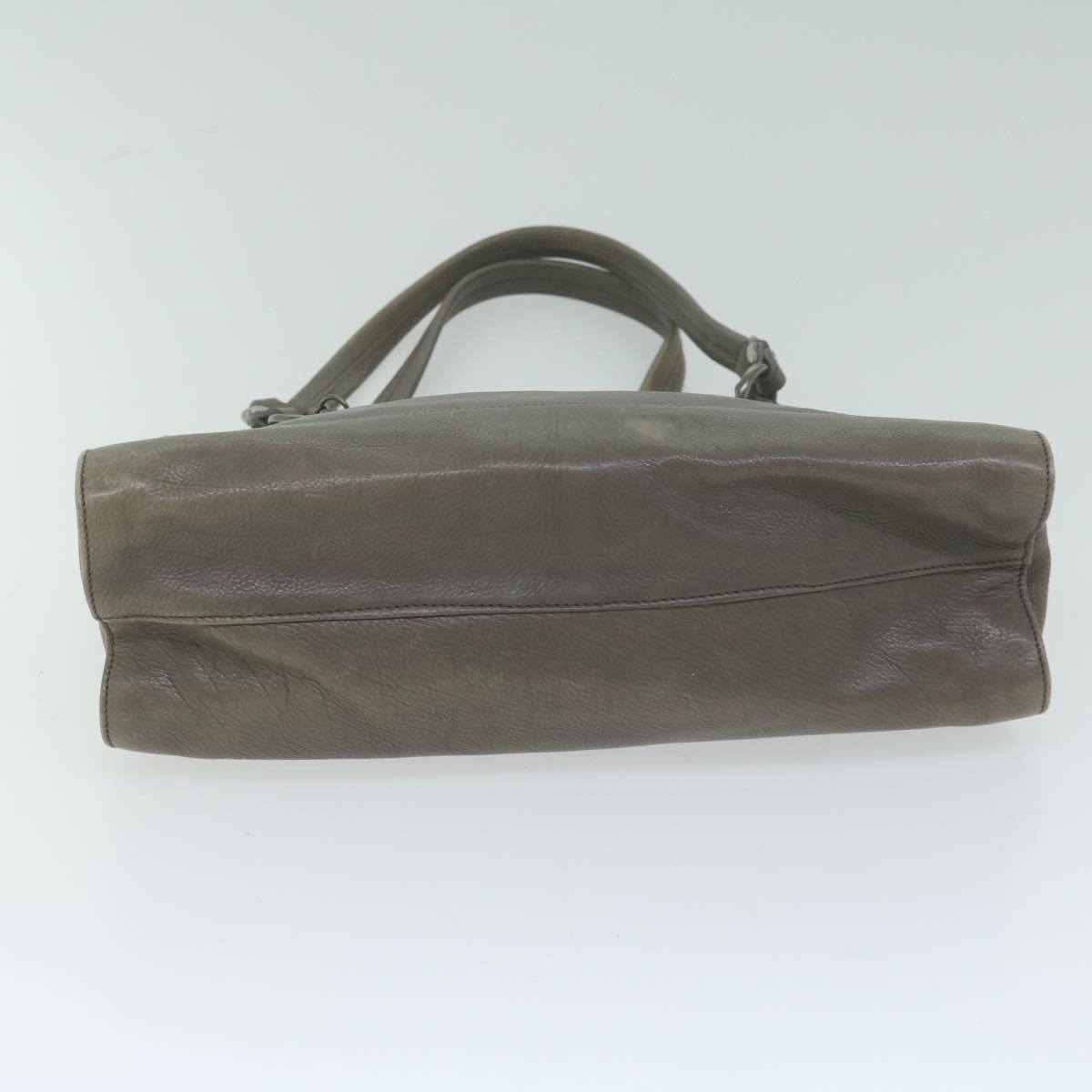 Prada Grey Leather Shoulder Bag (Pre-Owned) Size ONE SIZE - 3 Thumbnail