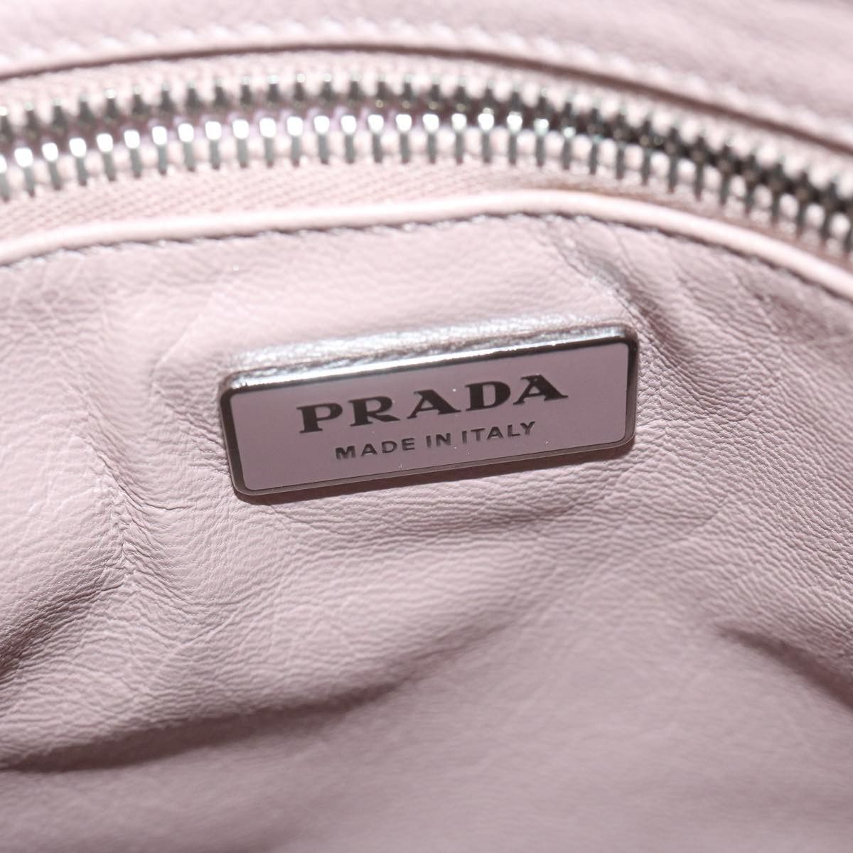 Prada Grey Leather Shoulder Bag (Pre-Owned) Size ONE SIZE - 8 Thumbnail