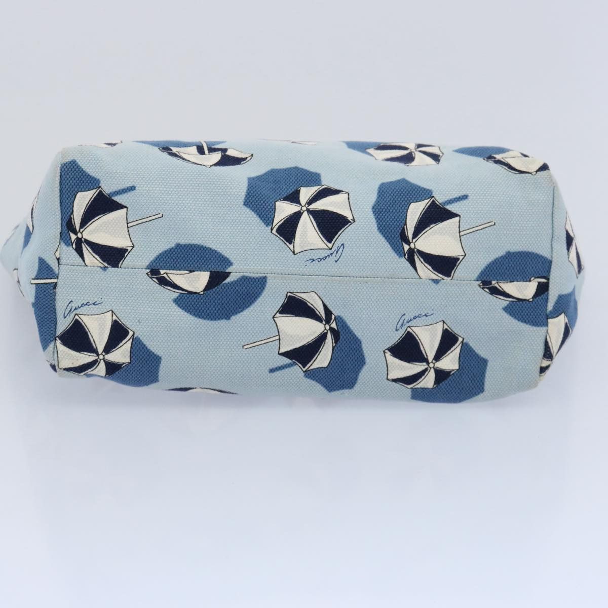 Gucci Blue Canvas Handbag (Pre-Owned) Size ONE SIZE - 3 Thumbnail