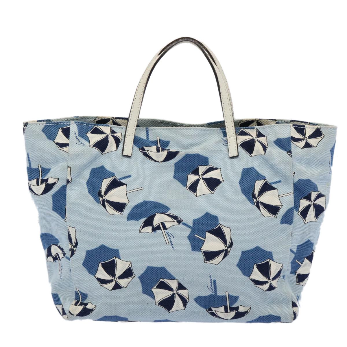 Gucci Blue Canvas Handbag (Pre-Owned) Size ONE SIZE - 2 Thumbnail