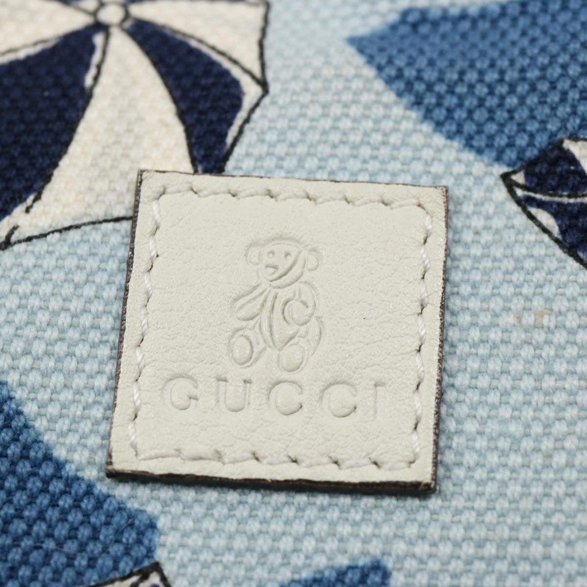 Gucci Blue Canvas Handbag (Pre-Owned) Size ONE SIZE - 8 Thumbnail