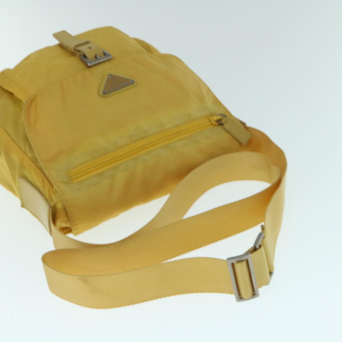 Prada Yellow Canvas Shoulder Bag (Pre-Owned) Size ONE SIZE - 12 Thumbnail