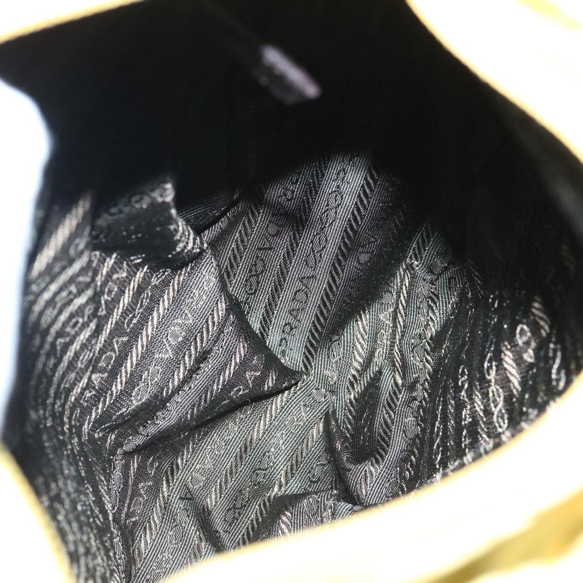 Prada Yellow Canvas Shoulder Bag (Pre-Owned) Size ONE SIZE - 5 Thumbnail