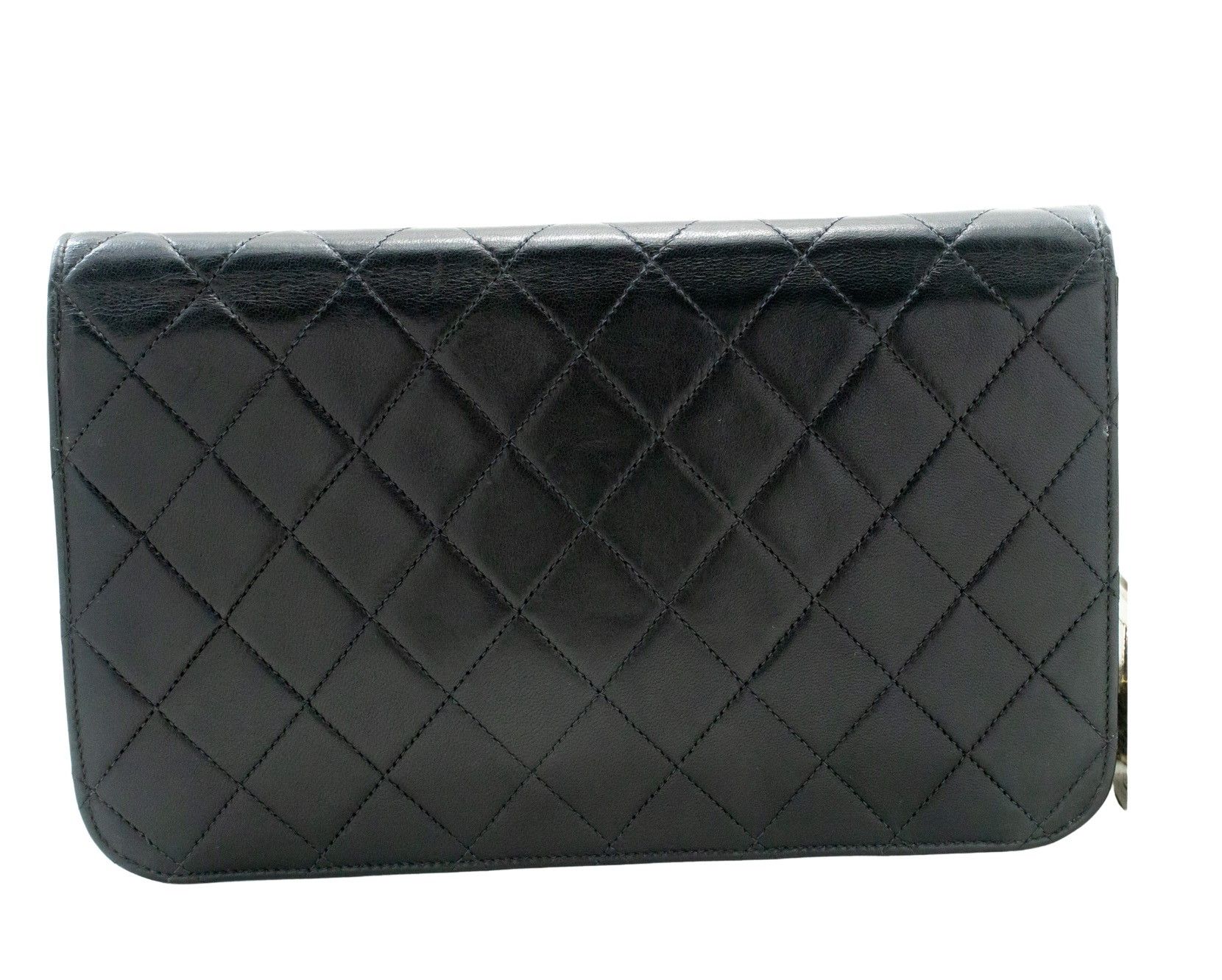 Chanel Full Flap Black Leather Shoulder Bag (Pre-Owned) Size ONE SIZE - 2 Thumbnail